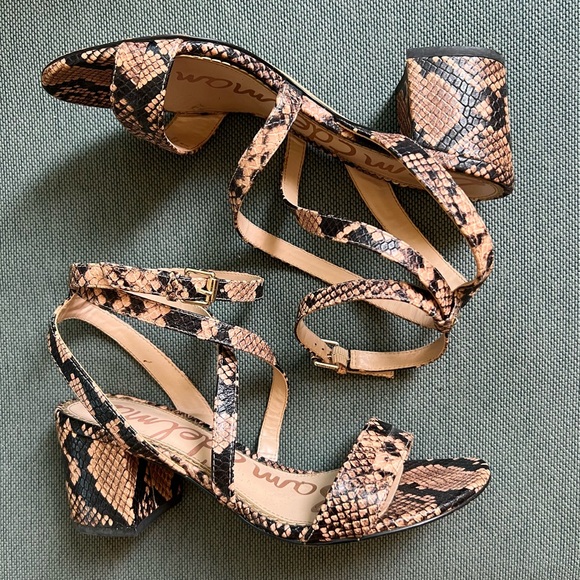 Sam Edelman Sammy snake print sandal - Picture 1 of 4